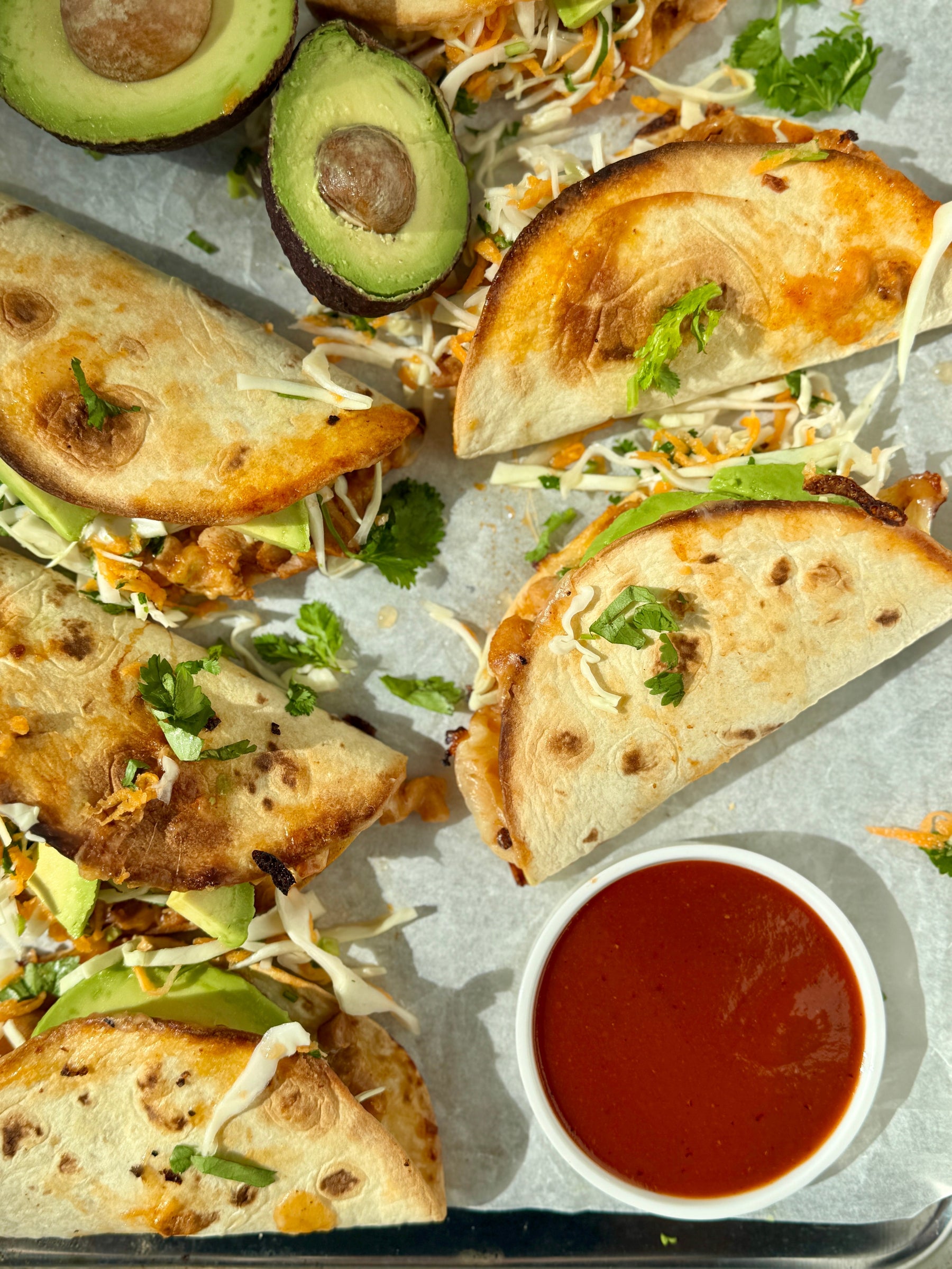 Crispy BBQ Chicken Tacos