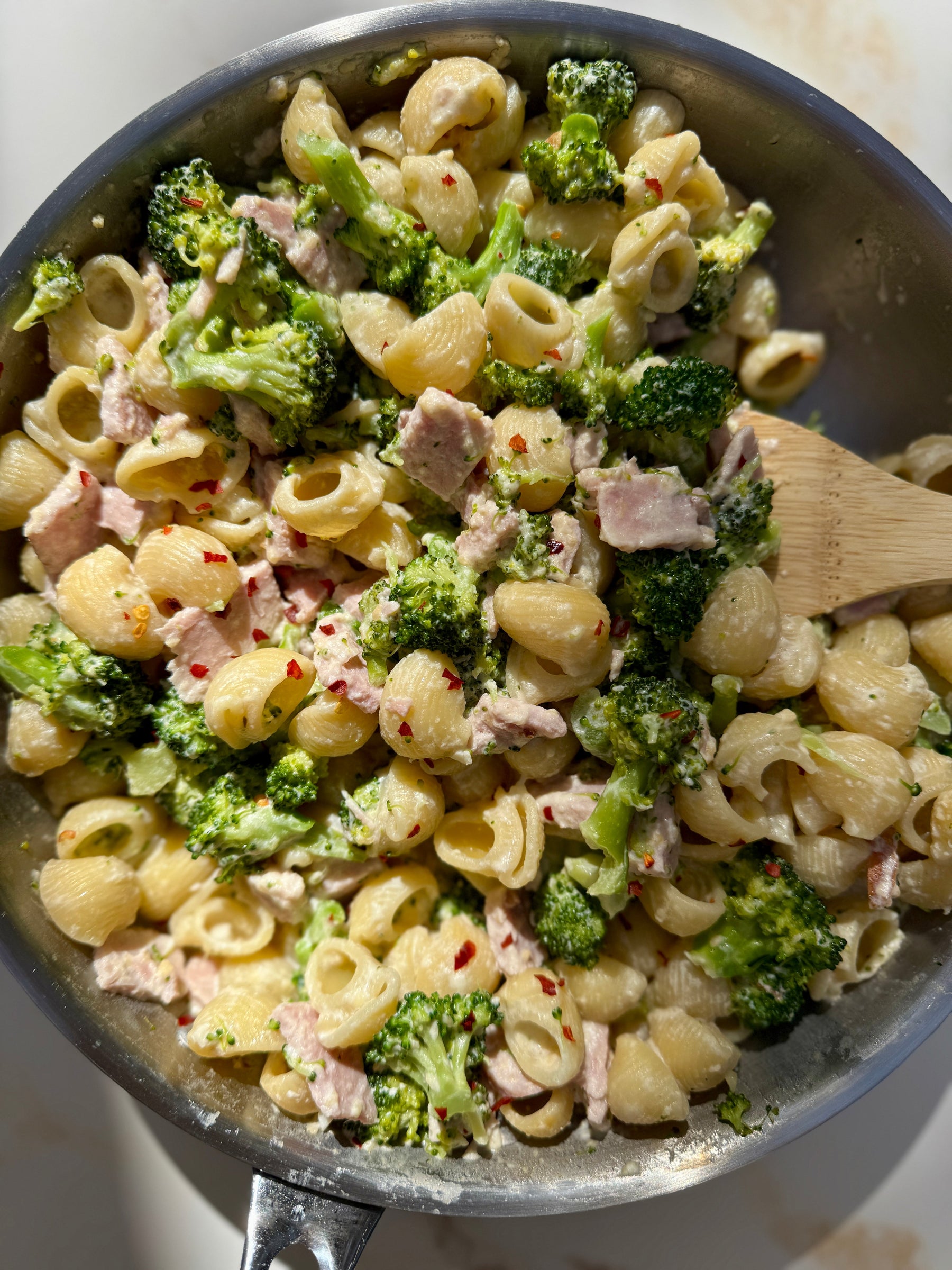 Ham and Broccoli Pasta