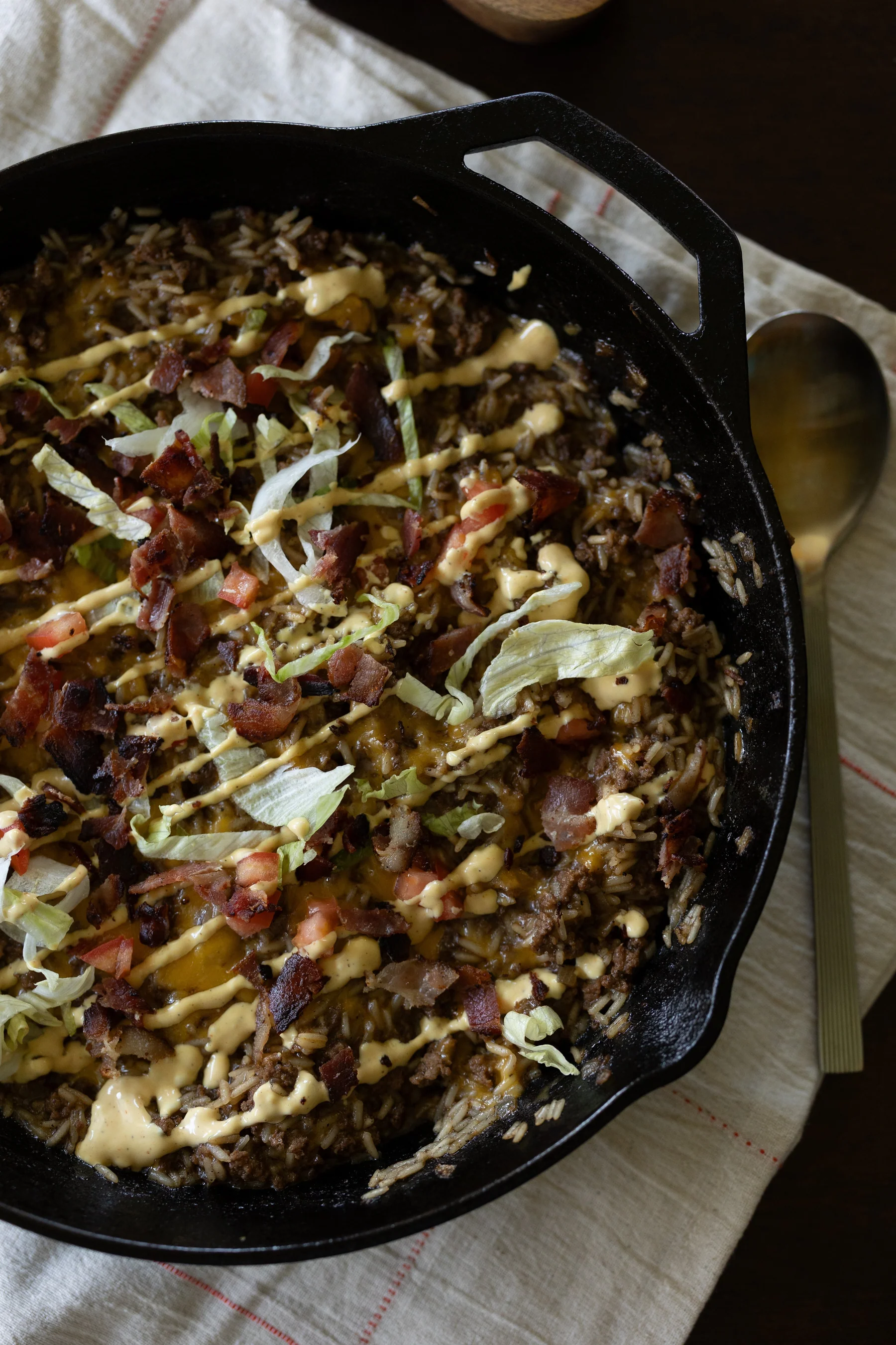 Skillet Cheeseburger & Rice