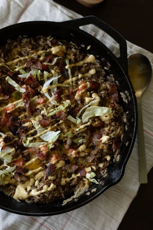 Skillet Cheeseburger & Rice