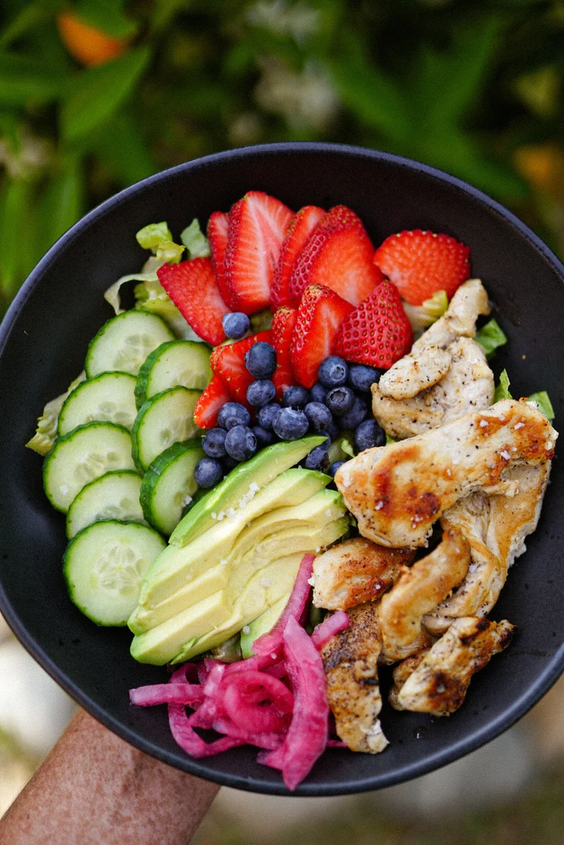 Grilled Chicken and Berry Salad