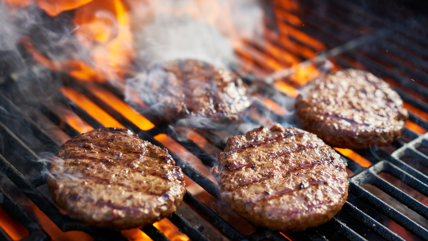Flame-Grilled Burgers Showing How A Binder In Cooking Works