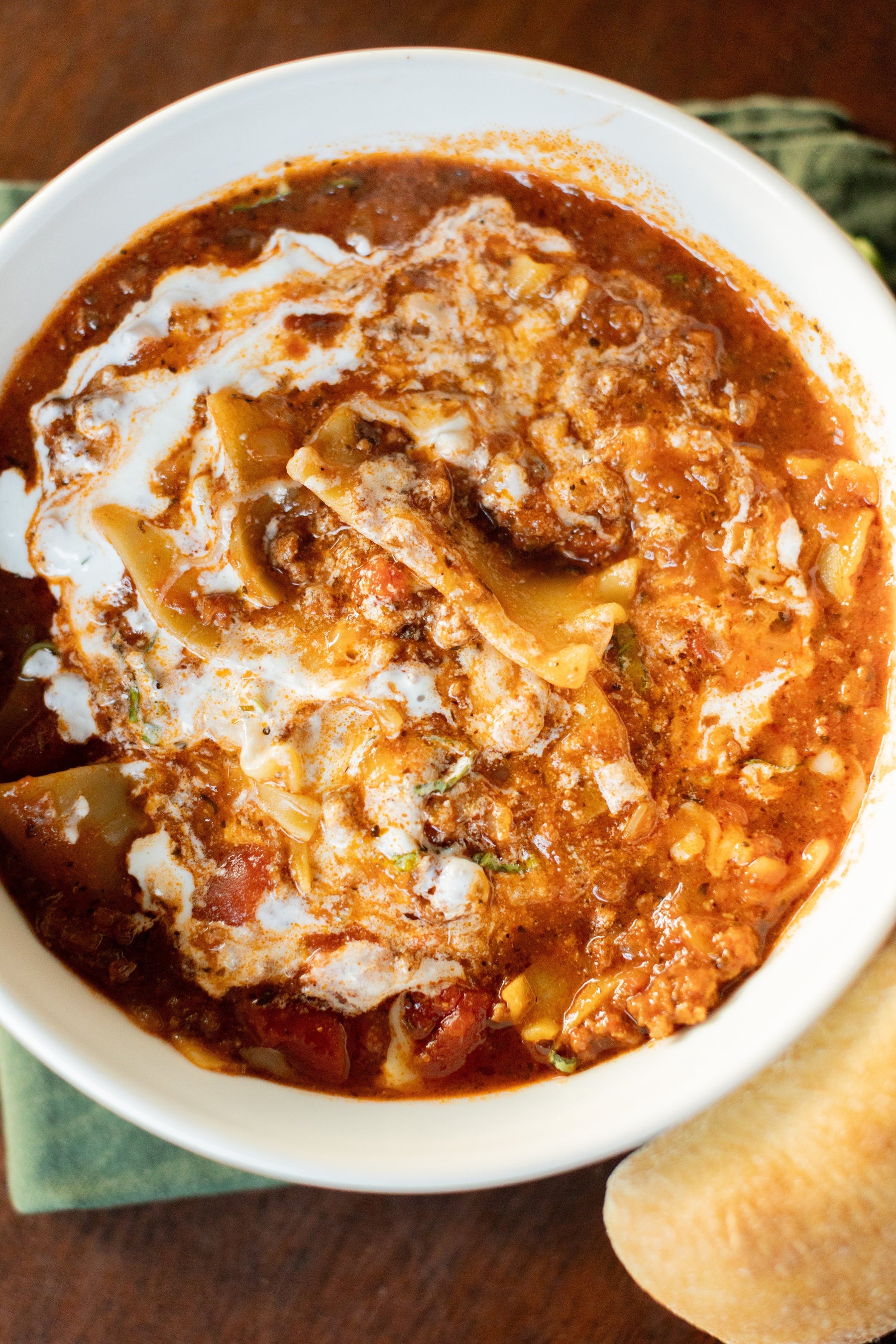 High Protein Lasagna Soup