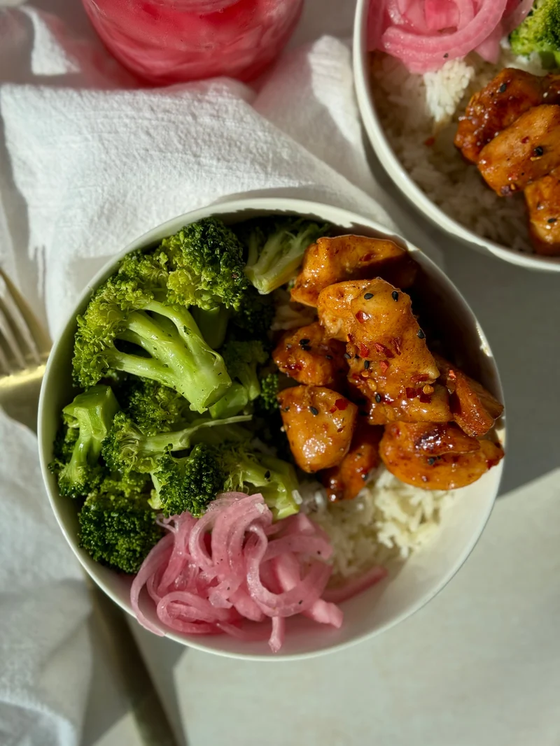 Hot Honey Chicken Bowls
