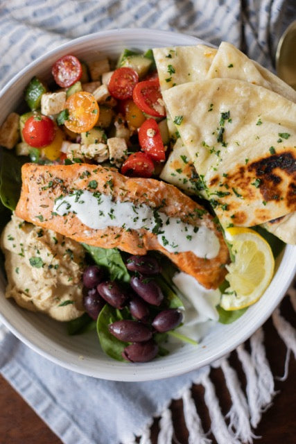 Mediterranean Salmon Bowl