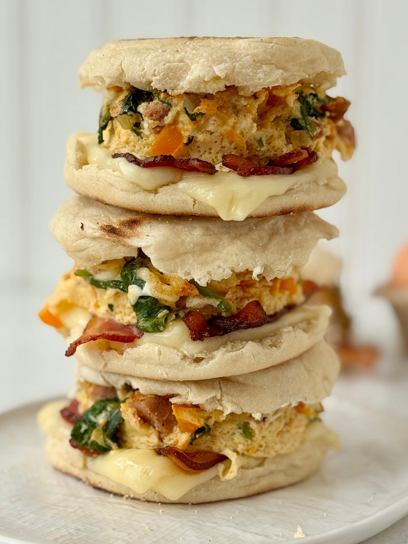 Bratwurst Breakfast Egg Sandwiches