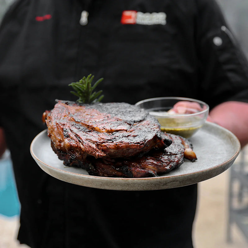Grilled Ribeyes with Chef Beau Mac's Signature Marinade
