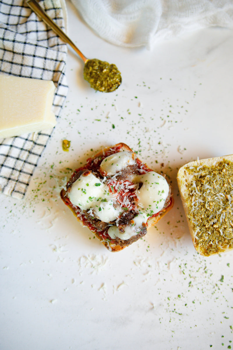 Homemade Italian Meatballs with Chunky Tomato Sauce