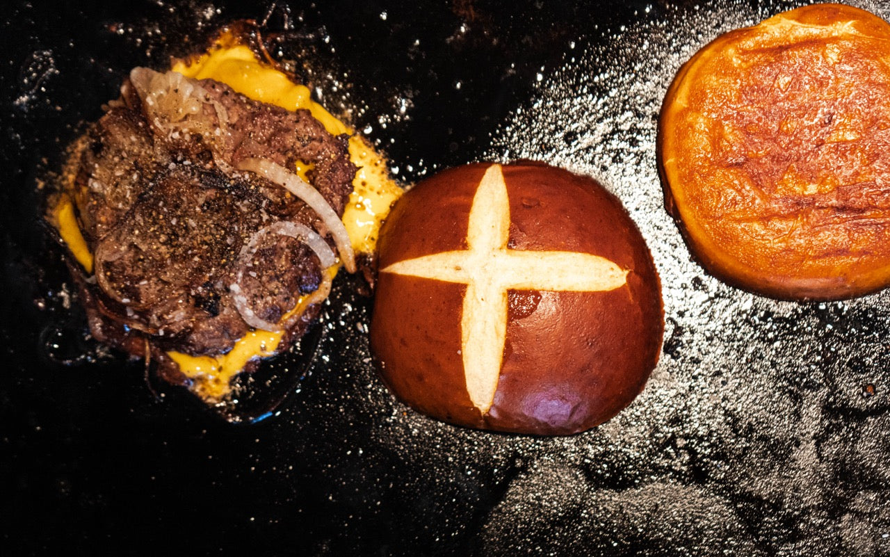 Double Patty Smashburger with American Wagyu & Black Angus Patties