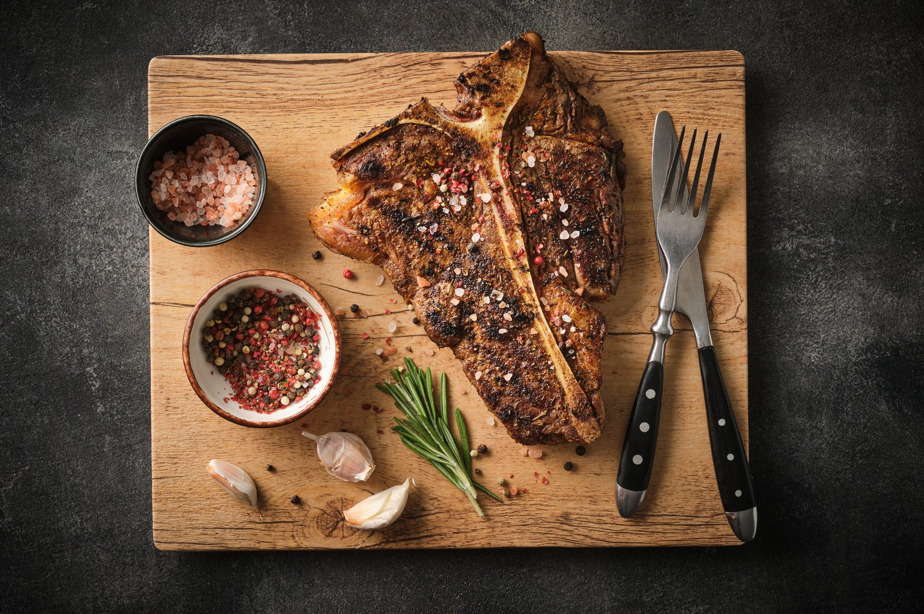Garlic & Rosemary T-Bone Steak
