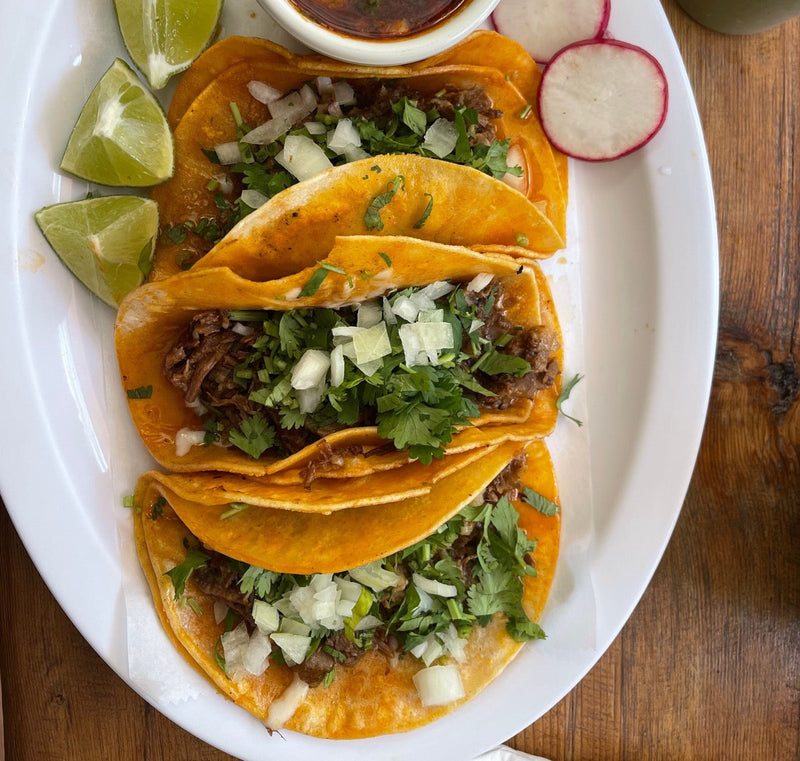 Slow Cooker Birria Beef Tacos