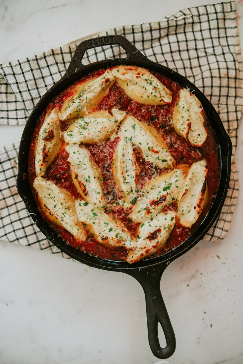 Ricotta-Stuffed Pasta Bake with Savory Meat Sauce
