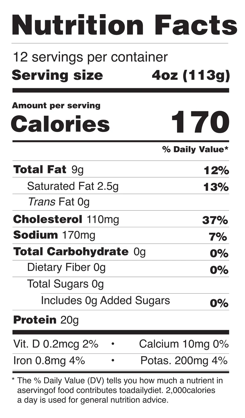 Chicken Drumsticks nutrition facts