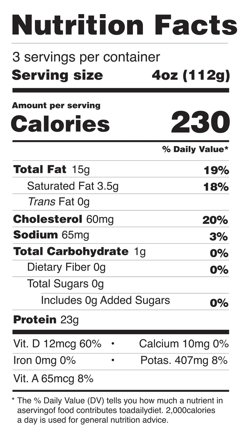 Wild-Caught Salmon nutrition facts
