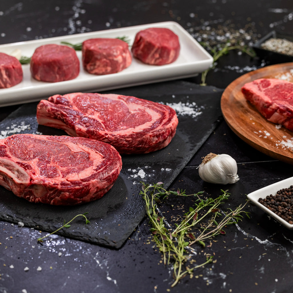 Good Ranchers Luxury Steak Gift Box - Bone-In Ribeye Steaks sourced from local farms
