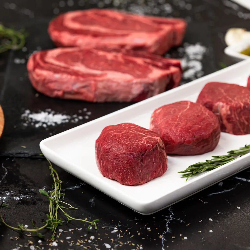 Good Ranchers Luxury Steak Gift Box - America’s Best Steak Gift Box - Mail Order Ribeyes and Filet Mignons