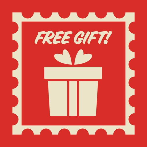 Illustration of a gift box with a bow and the words Surprise Gift above it, set inside a decorative border on a red background—perfect for delighting every loyal subscriber.