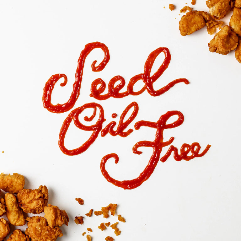 Seed Oil Free Chicken Nuggets with ketchup