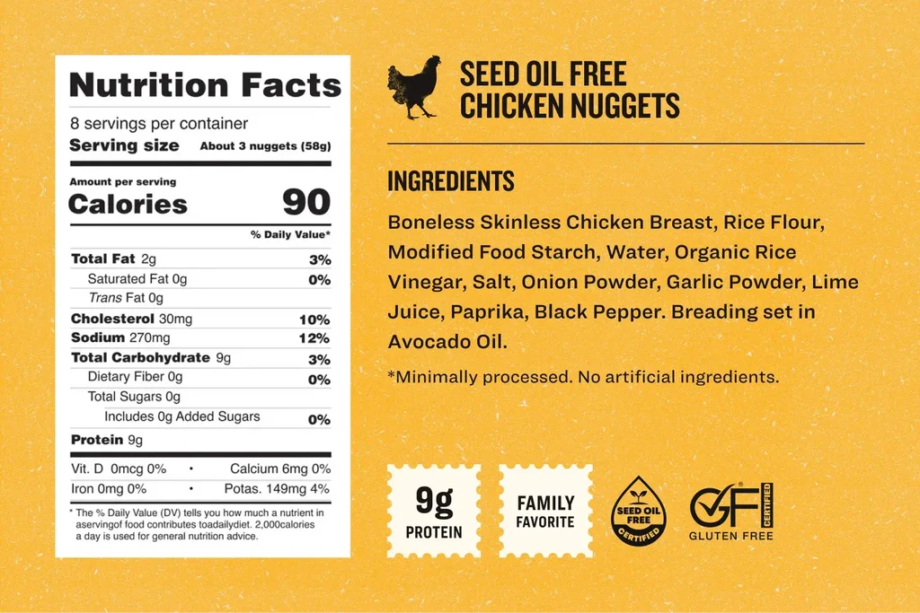 Seed Oil Free Chicken Nuggets